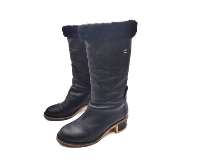 シャネル買取 マトラッセ キルティング ブーツ